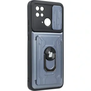 Hurtownia GSM - Etui Bizon Case Camshield Card Slot Ring do Xiaomi Redmi 10C šedé - BIZ2191 - {ean13} - Hurt