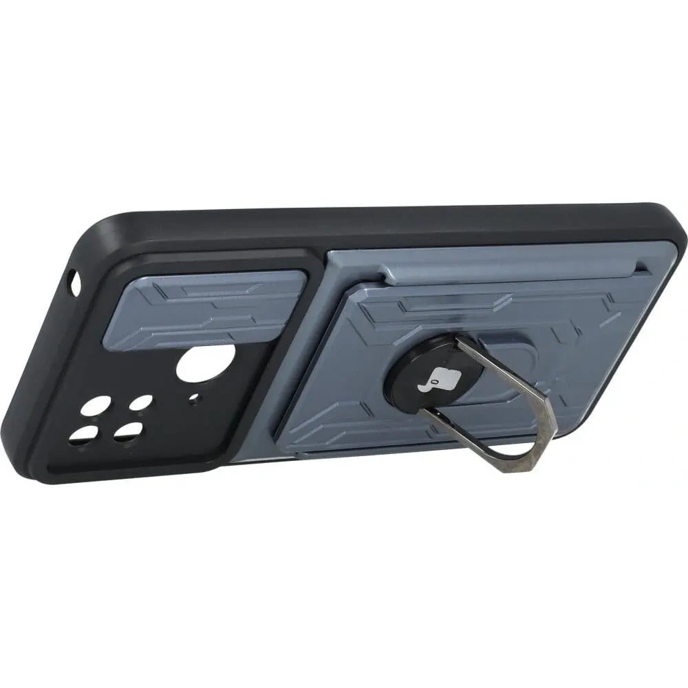 Hurtownia GSM - Etui Bizon Case Camshield Card Slot Ring do Xiaomi Redmi 10C szare - BIZ2191 - {ean13} - Hurt