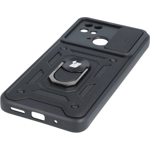 Etui Bizon Case CamShield Ring do Xiaomi Redmi 10C czarne