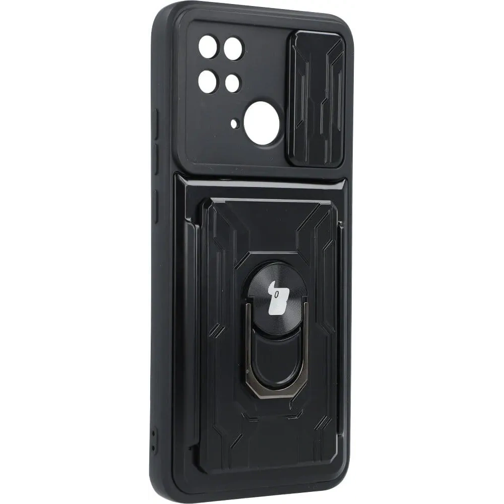 Hurtownia GSM - Etui Bizon Case Camshield Card Slot Ring do Xiaomi Redmi 10C černé - BIZ2195 - {ean13} - Hurt