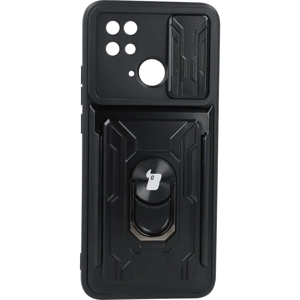 Hurtownia GSM - Etui Bizon Case Camshield Card Slot Ring do Xiaomi Redmi 10C černé - BIZ2195 - {ean13} - Hurt