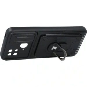 Hurtownia GSM - Etui Bizon Case Camshield Card Slot Ring do Xiaomi Redmi 10C czarne - BIZ2195 - {ean13} - Hurt