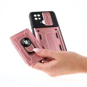 Hurtownia GSM - Bizon Case Camshield Kartensteckplatz Ring Xiaomi Redmi 10C hellpink - BIZ2196 - {ean13} - Hurt
