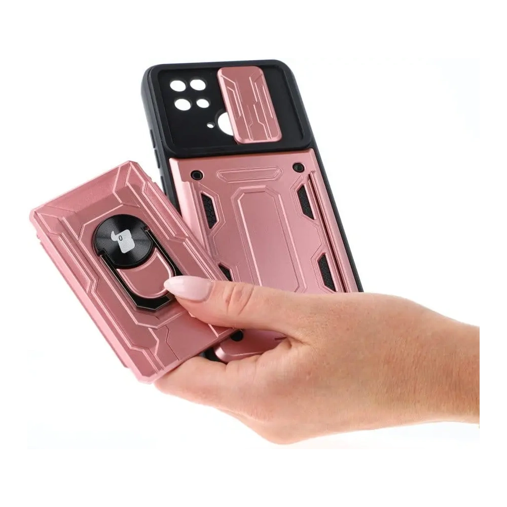 Hurtownia GSM - Bizon Case Camshield Kartensteckplatz Ring Xiaomi Redmi 10C hellpink - BIZ2196 - {ean13} - Hurt