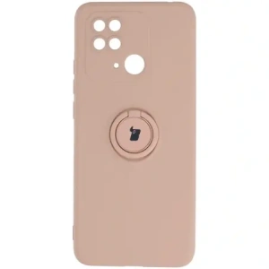 Hurtownia GSM - Etui Bizon Case Silicone Ring Sq pro Redmi 10C světle růžové - BIZ2197 - {ean13} - Hurt