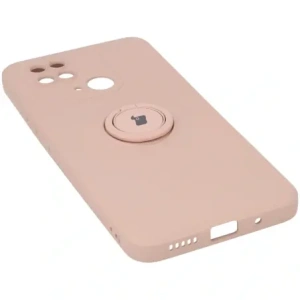 Hurtownia GSM - Etui Bizon Case Silicone Ring Sq do Redmi 10C jasnoróżowe - BIZ2197 - {ean13} - Hurt