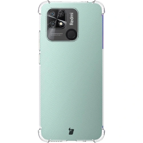 Etui + 2x szkło na ekran + obiektyw Bizon Case Clear Pack do Xiaomi Poco C40/Redmi 10C przezroczyste