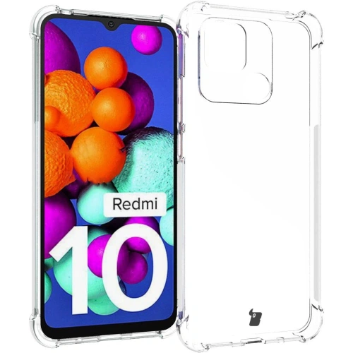 Etui + 2x szkło na ekran + obiektyw Bizon Case Clear Pack do Xiaomi Poco C40/Redmi 10C przezroczyste