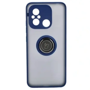 Hurtownia GSM - Etui s uchopem na prst Bizon Case Hybrid Ring pro Xiaomi Redmi 12C kouřové s modrým rámečkem - BIZ2203 - {ean13} - Hurt