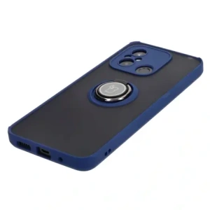 Wholesale Bizon Case Hybrid Ring Xiaomi Redmi 12C smoky with a navy blue frame - BIZ2203 - {ean13} - Hurt