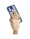 Hurtownia GSM - Bizon Case Hybrid Ring Xiaomi Redmi 12C fumurie cu un cadru albastru închis - BIZ2203 - {ean13} - Hurt