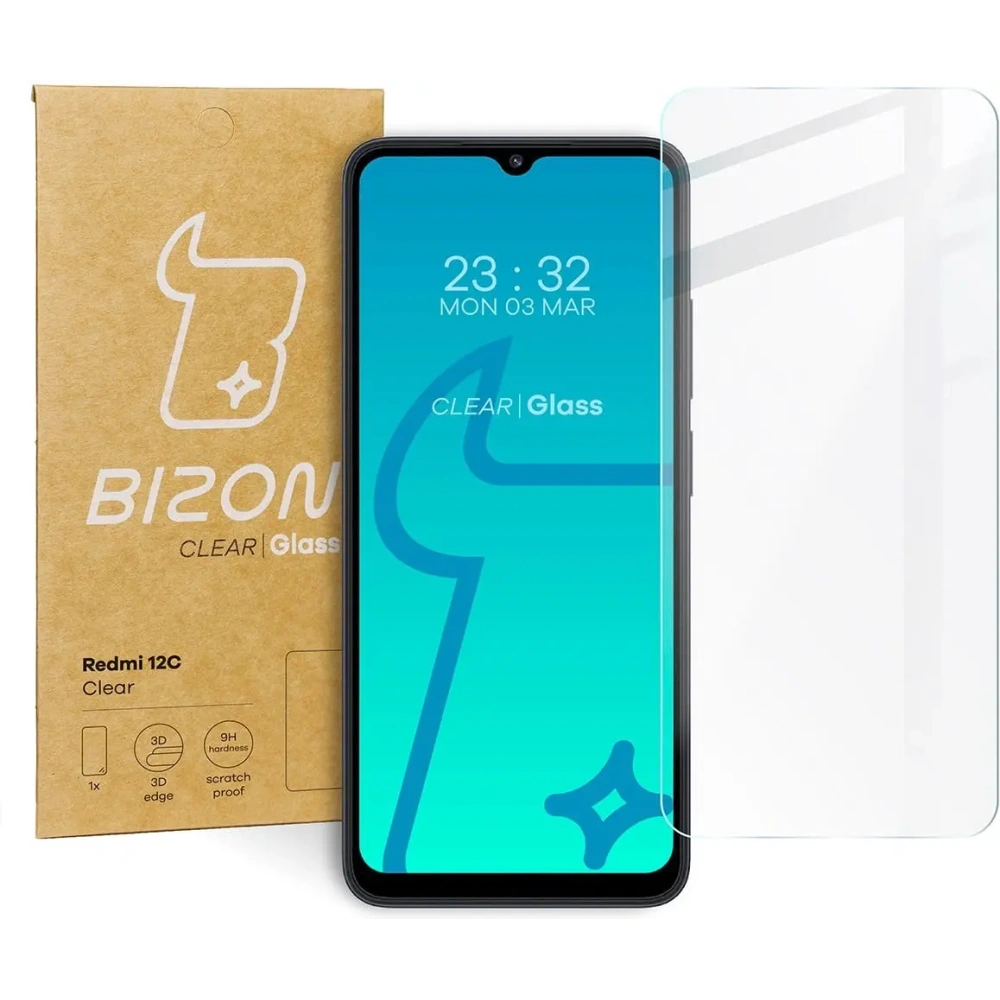 Hurtownia GSM - Bizon Glass Clear Xiaomi Redmi 12C - BIZ2204 - {ean13} - Hurt