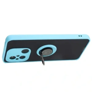 Wholesale Bizon Case Hybrid Ring Xiaomi Redmi 12C smoky with a light blue frame - BIZ2206 - {ean13} - Hurt
