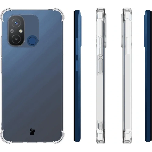 Etui + 2x szkło na ekran Bizon Case Clear Pack do Xiaomi Redmi 12C przezroczyste