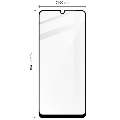 Szkło hartowane Bizon Glass Edge do Redmi 12C czarne