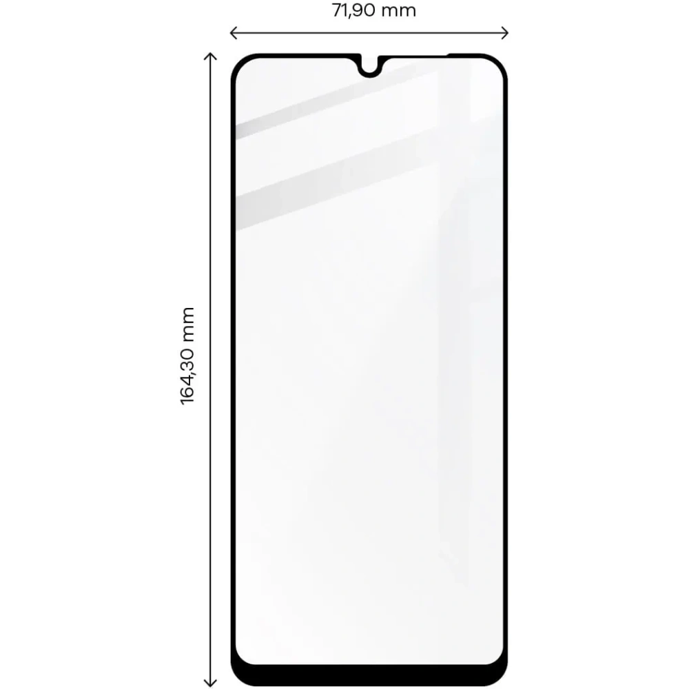 Hurtownia GSM - Bizon Glas Rand Redmi 12C schwarz - BIZ2209 - {ean13} - Hurt