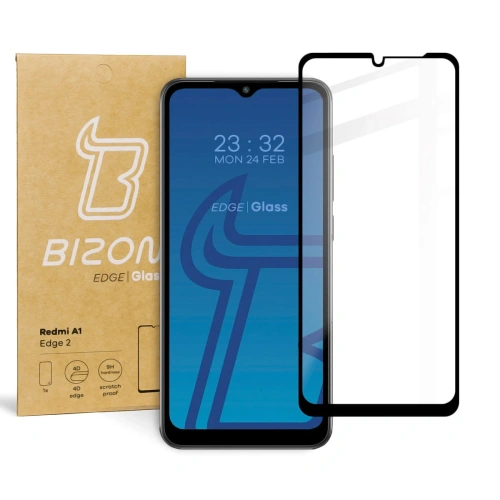 Szkło hartowane Bizon Glass Edge 2 do Redmi A1 czarne