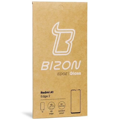 Szkło hartowane Bizon Glass Edge 2 do Redmi A1 czarne