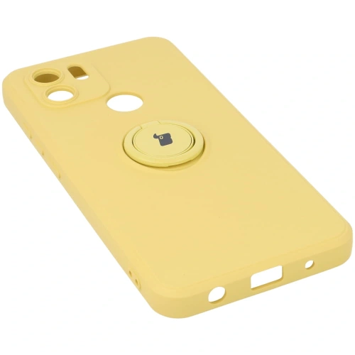 Etui Bizon Case Silicone Ring do Redmi A1 żółte