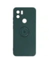 Etui Bizon Case silikonový kroužek pro Redmi A1 tmavě zelené