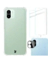 Bizon Case Clear Pack tok + 2x képernyőüveg + lencseüveg Xiaomi Redmi A1 átlátszó
