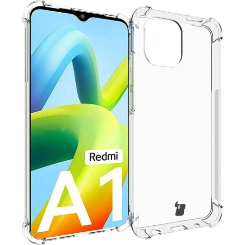 Etui + 2x szkło na ekran + obiektyw Bizon Case Clear Pack do Xiaomi Redmi A1 przezroczyste