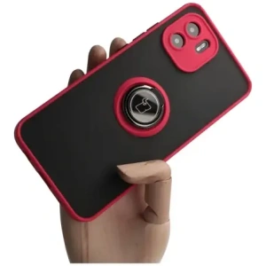 Hurtownia GSM - Etui s držákem na prst Bizon Case Hybrid Ring pro Xiaomi Redmi A1 kouřové s červeným rámečkem - BIZ2231 - {ean13} - Hurt