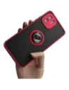 Bizon Case Hybrid Ring Xiaomi Redmi A1 füstös piros kerettel