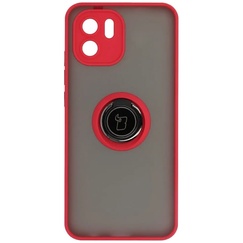 Hurtownia GSM - Bizon Case Hybrid Ring Xiaomi Redmi A1 füstös piros kerettel - BIZ2231 - {ean13} - Hurt