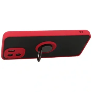 Hurtownia GSM - Bizon Case Hybrid Ring Xiaomi Redmi A1 fumuriu cu un cadru roșu - BIZ2231 - {ean13} - Hurt