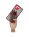 Hurtownia GSM - Bizon Case Hybrid Ring Xiaomi Redmi A1 füstös piros kerettel - BIZ2231 - {ean13} - Hurt