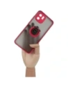 Hurtownia GSM - Bizon Case Hybrid Ring Xiaomi Redmi A1 füstös piros kerettel - BIZ2231 - {ean13} - Hurt