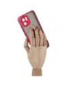 Hurtownia GSM - Bizon Case Hybrid Ring Xiaomi Redmi A1 füstös piros kerettel - BIZ2231 - {ean13} - Hurt