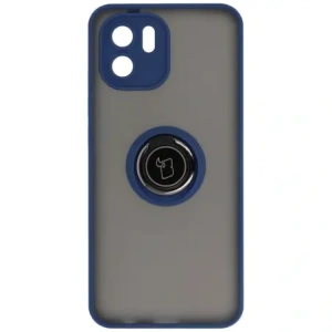 Bizon Case Hybrid Ring Xiaomi Redmi A1 füstös, tengerészkék kerettel
