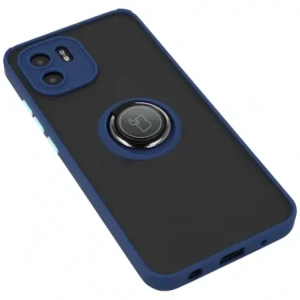 Hurtownia GSM - Etui z uchwytem na palec Bizon Case Hybrid Ring do Xiaomi Redmi A1 przydymione z granatową ramką - BIZ2232 - {ean13} - Hurt