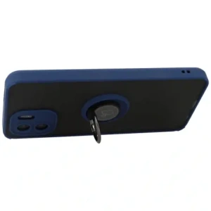 Hurtownia GSM - Etui z uchwytem na palec Bizon Case Hybrid Ring do Xiaomi Redmi A1 przydymione z granatową ramką - BIZ2232 - {ean13} - Hurt
