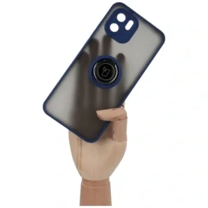 Hurtownia GSM - Etui z uchwytem na palec Bizon Case Hybrid Ring do Xiaomi Redmi A1 przydymione z granatową ramką - BIZ2232 - {ean13} - Hurt
