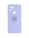 Etui Bizon Case Silicone Ring do Redmi A1 jasnofioletowe