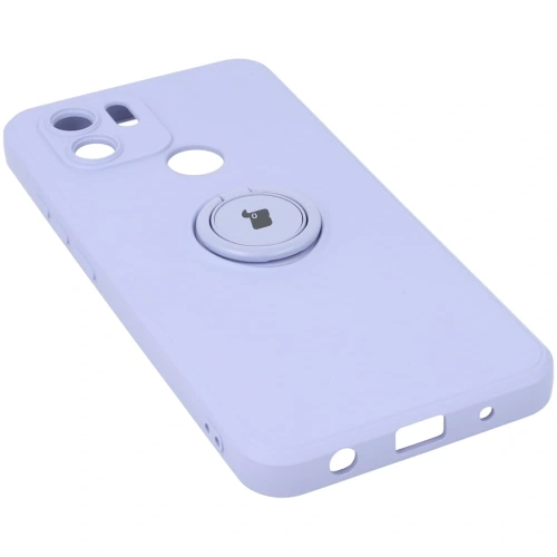 Etui Bizon Case Silicone Ring do Redmi A1 jasnofioletowe