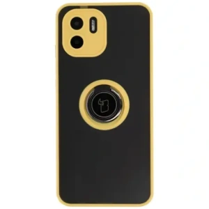 Hurtownia GSM - Etui s úchytem na palec Bizon Case Hybrid Ring do Xiaomi Redmi A1 kouřové se žlutým rámečkem - BIZ2239 - {ean13} - Hurt