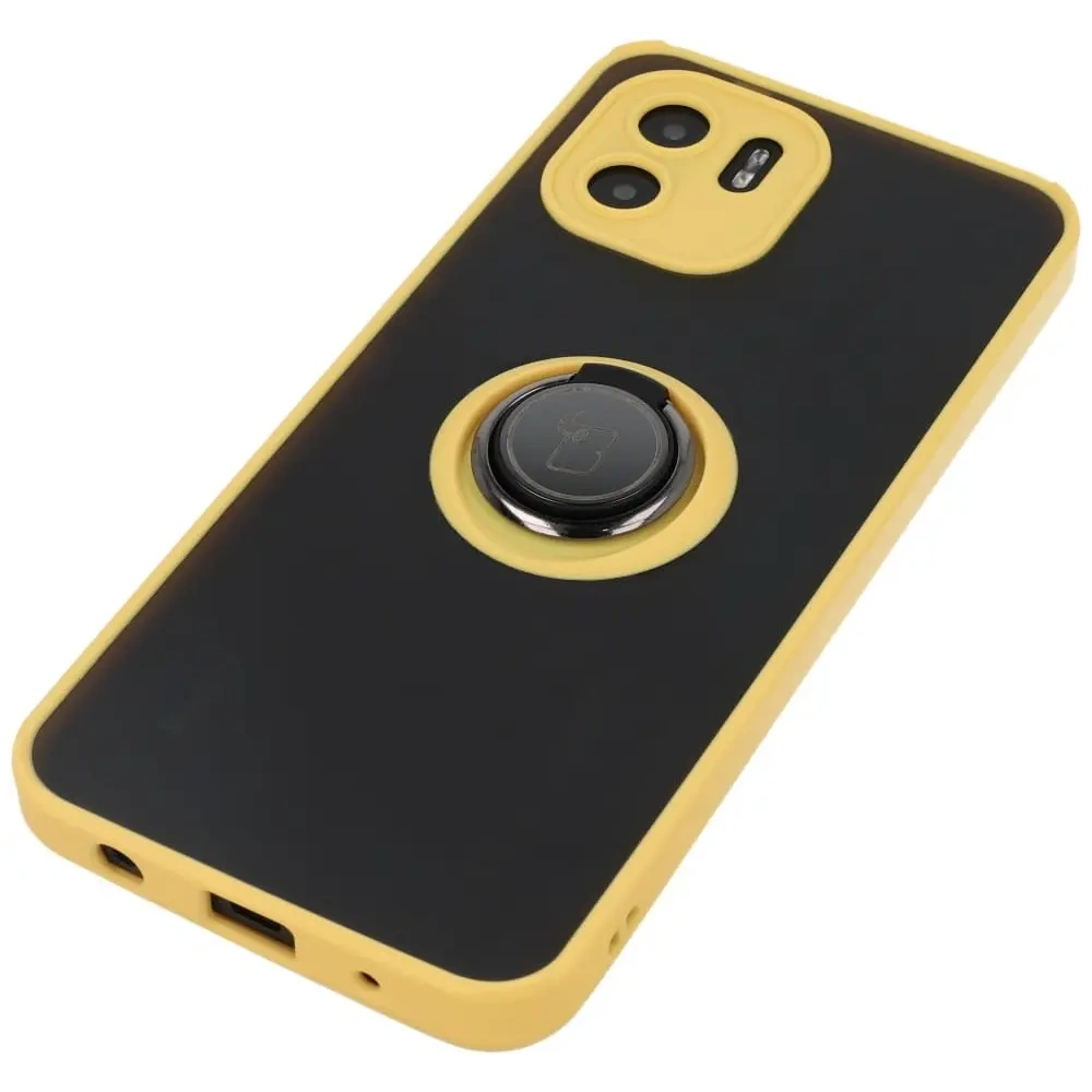 Hurtownia GSM - Bizon Case Hybrid Ring Xiaomi Redmi A1 füstös sárga kerettel - BIZ2239 - {ean13} - Hurt