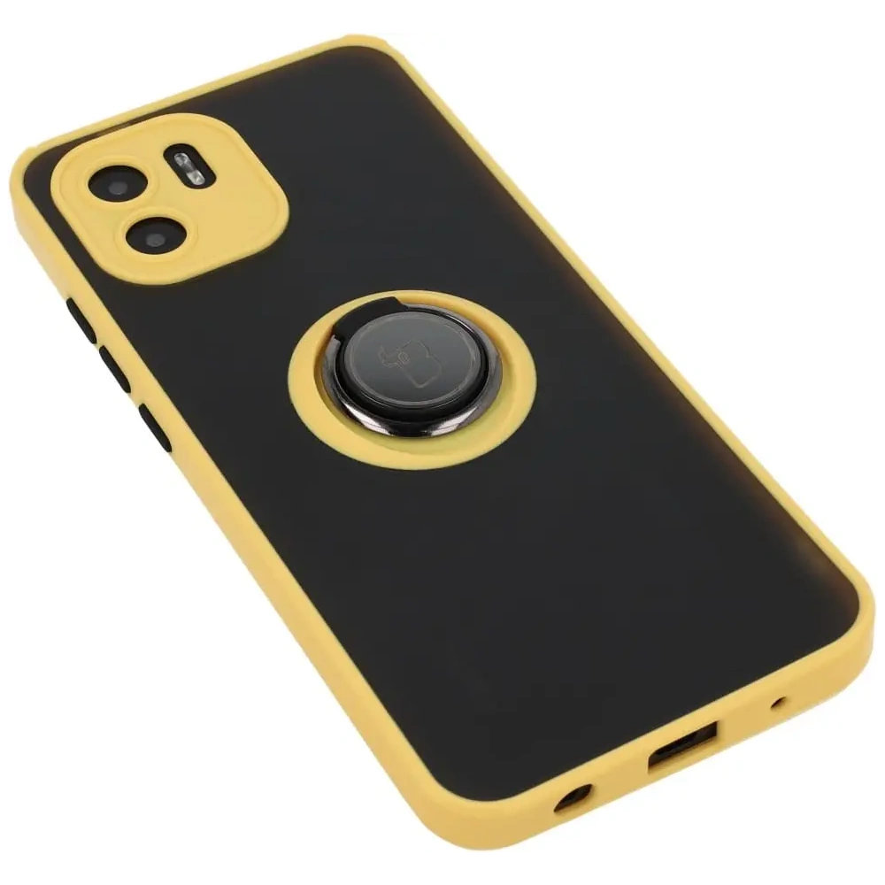 Hurtownia GSM - Bizon Case Hybrid Ring Xiaomi Redmi A1 füstös sárga kerettel - BIZ2239 - {ean13} - Hurt