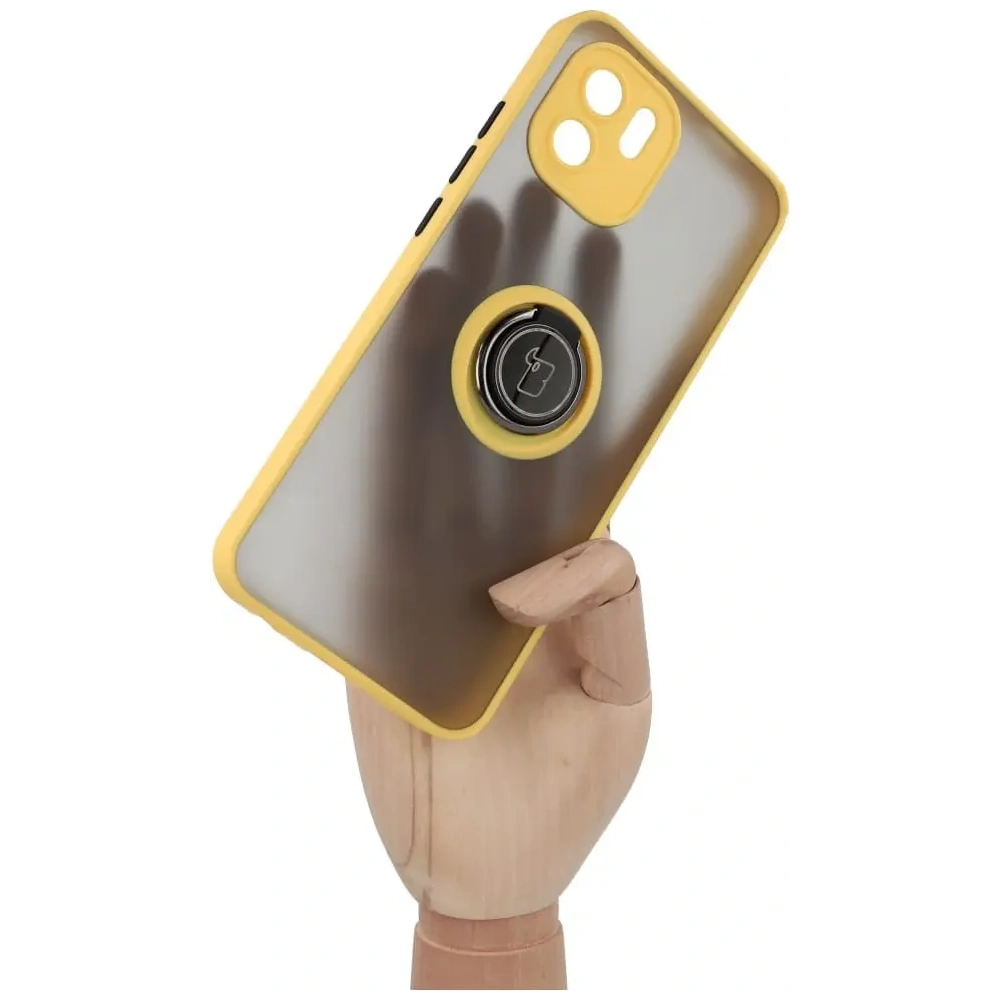 Hurtownia GSM - Bizon Case Hybrid Ring Xiaomi Redmi A1 füstös sárga kerettel - BIZ2239 - {ean13} - Hurt