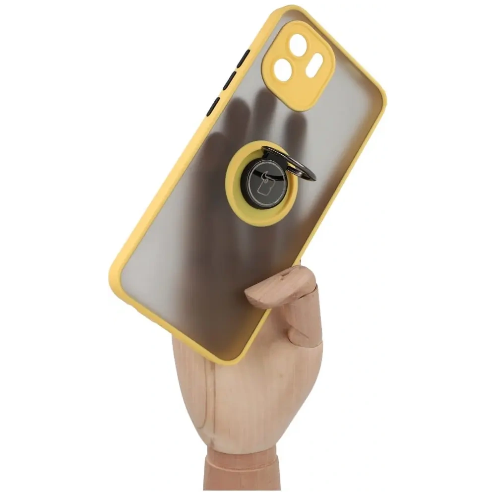 Hurtownia GSM - Bizon Case Hybrid Ring Xiaomi Redmi A1 füstös sárga kerettel - BIZ2239 - {ean13} - Hurt