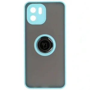 Hurtownia GSM - Etui z uchwytem na palec Bizon Case Hybrid Ring do Xiaomi Redmi A1 przydymione z jasnoniebieską ramką - BIZ2240 - {ean13} - Hurt