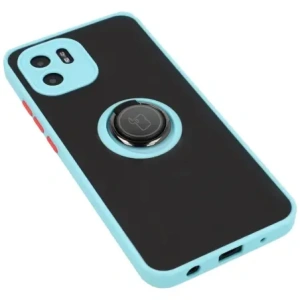 Hurtownia GSM - Etui z uchwytem na palec Bizon Case Hybrid Ring do Xiaomi Redmi A1 przydymione z jasnoniebieską ramką - BIZ2240 - {ean13} - Hurt