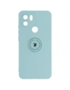 Etui Bizon Case Silicone Ring do Redmi A1 turkusowe
