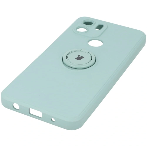Etui Bizon Case Silicone Ring do Redmi A1 turkusowe