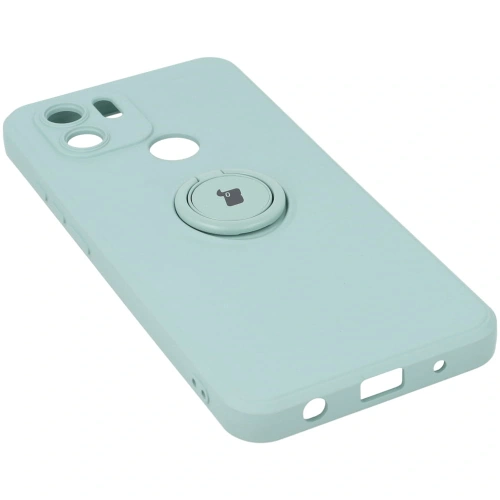 Etui Bizon Case Silicone Ring do Redmi A1 turkusowe