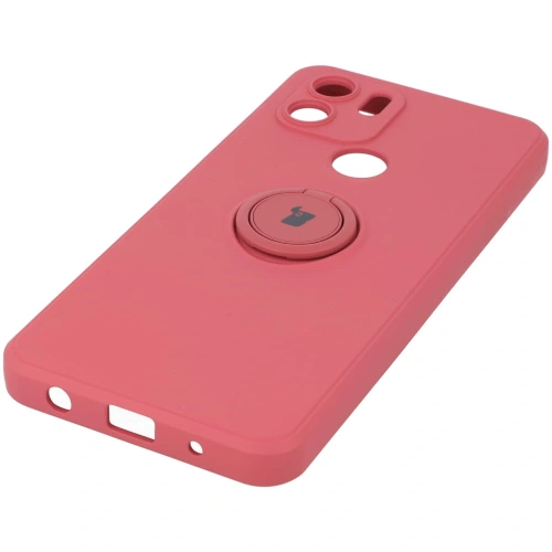 Etui Bizon Case Silicone Ring do Redmi A1 brudny róż